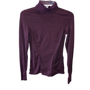 Terramar Womens XS Purple Performance Series 2.0 Turtleneck Base Layer Top Shirt